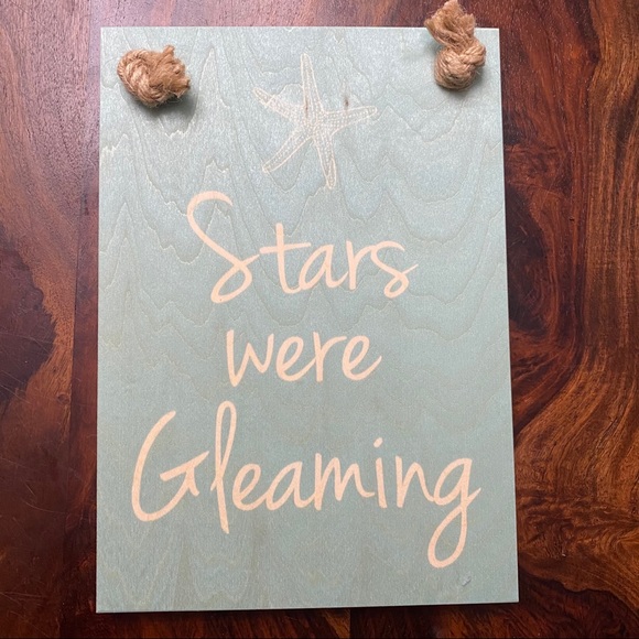 SoHa Living ‘Stars were Gleaming’ Wooden Sign - Picture 1 of 5